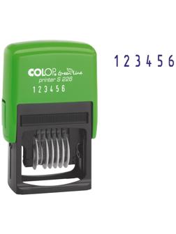 Нумератор 6-и раз. высота шрифта 4мм S226 ЭКО Green Line Colop