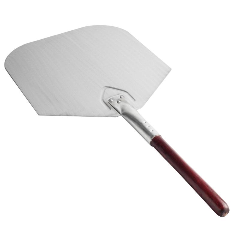 Лопатка для пиццы 30x36см, алюминий, с деревянной ручкой 30 см (AL-II H 26)