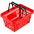 Корзина покупательская MDM_PL-704 20 л.пластик 2 ручки красный 5шт/уп