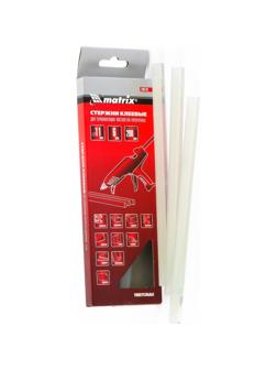 Стержень клеевой 11х200 мм прозрачный 6 шт Matrix 930720