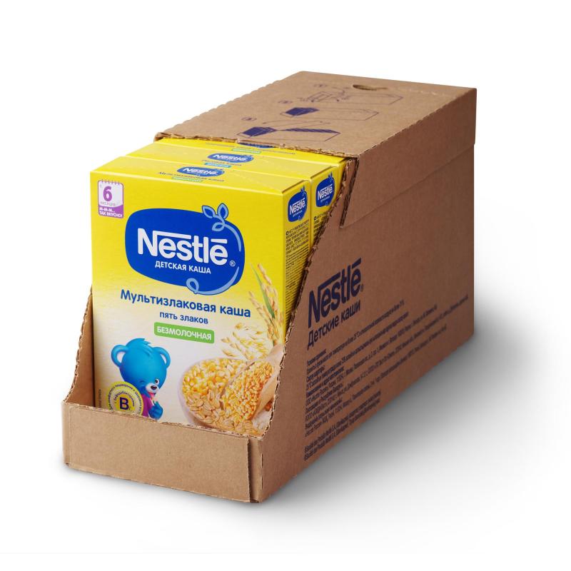 Каша безмолочная Nestle мультизл. 5 злаков с бифидоб. BL (6м), 200г