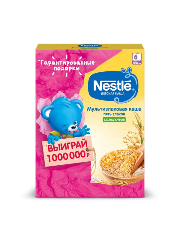 Каша безмолочная Nestle мультизл. 5 злаков с бифидоб. BL (6м), 200г