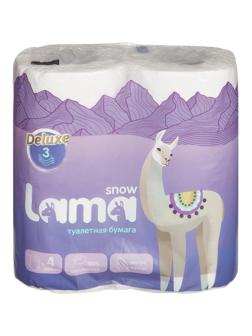 Бумага туалетная Lama 3сл цел 18м 4шт/уп