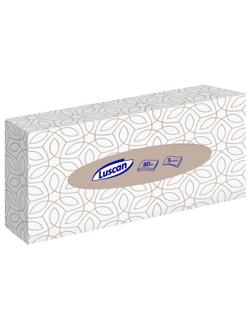 Салфетки косметические Luscan 3сл 80шт/уп белые