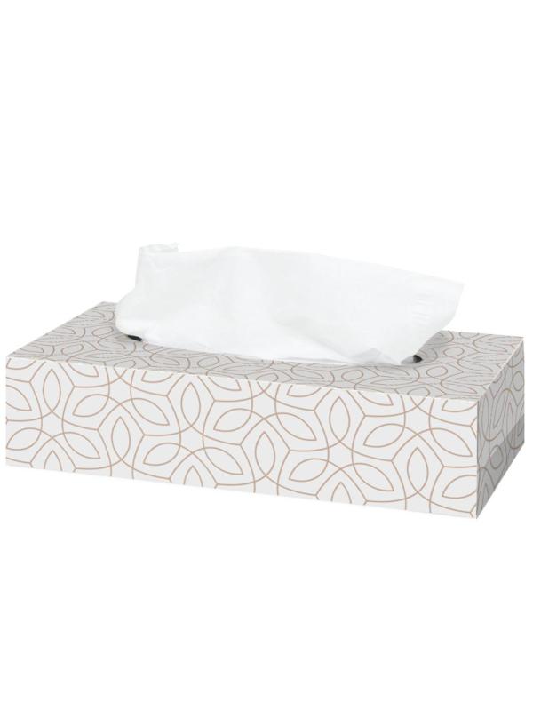 Салфетки косметические Luscan 3сл 80шт/уп белые