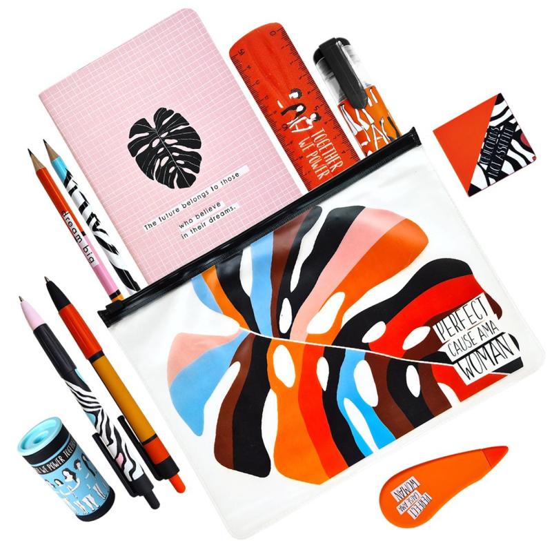 Набор канцелярский Be Smart, Abstract, 11предм,Abstract SET-SCH-22-05