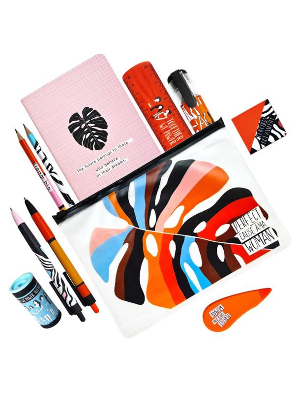 Набор канцелярский Be Smart, Abstract, 11предм,Abstract SET-SCH-22-05