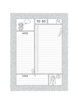 Расписание уроков Планер А5+ Check list 2,55л.,склейка недат.,ПНС2255508