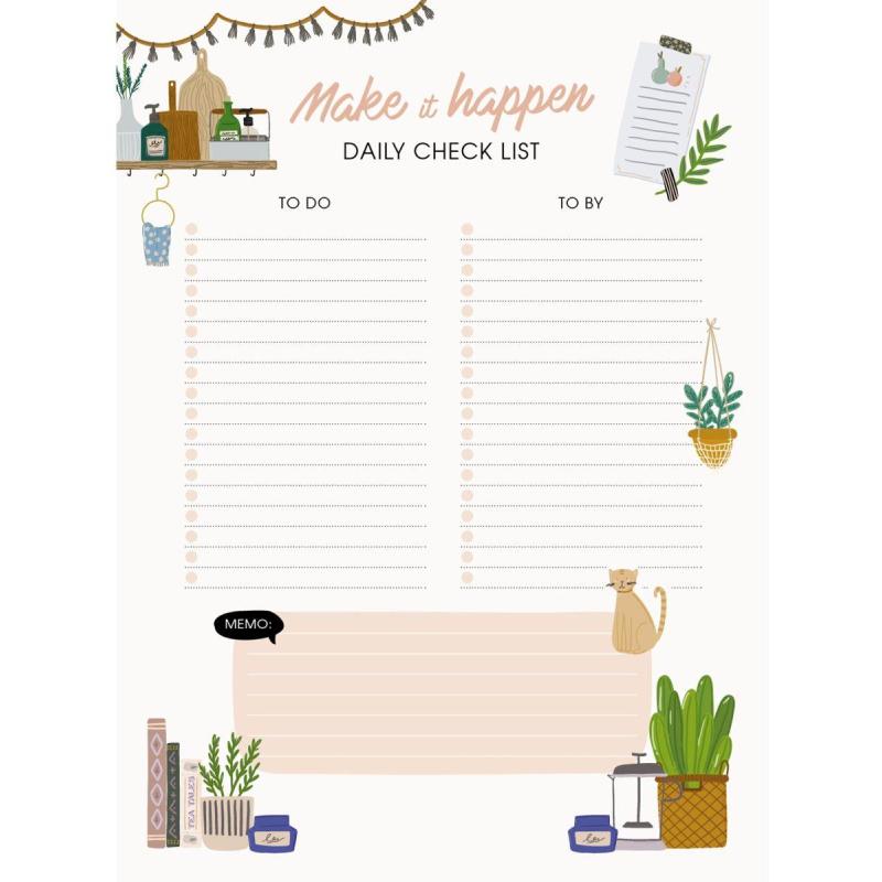 Расписание уроков Планер А5+ Check list 1,55л. склейка недат.,ПНС2255502