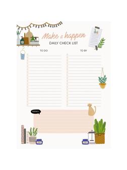 Расписание уроков Планер А5+ Check list 1,55л. склейка недат.,ПНС2255502