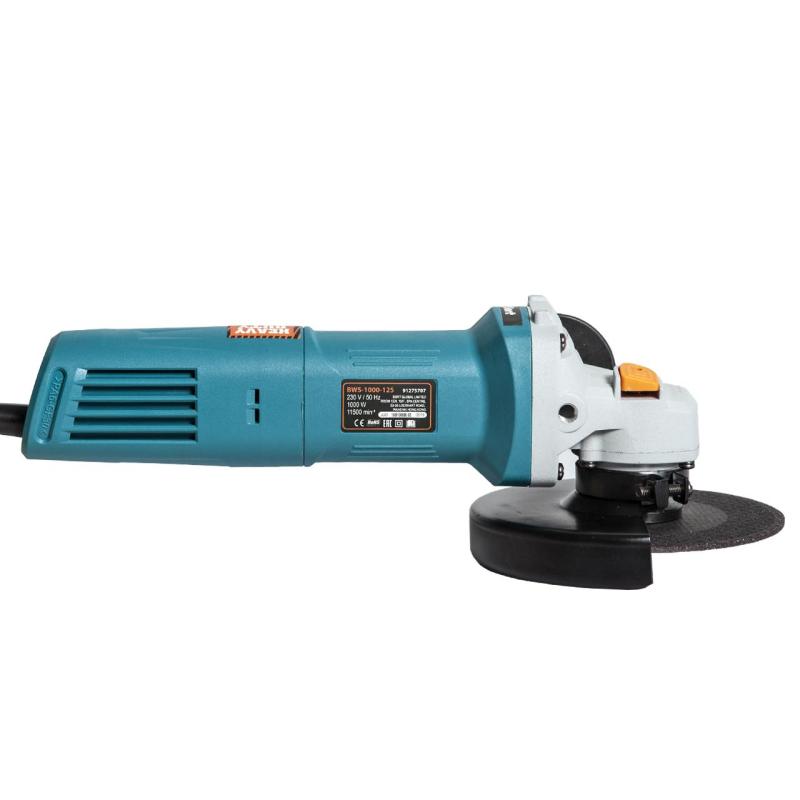 Шлифмашина угловая BORT BWS-1000-125 1000Вт, 125мм (91275356)