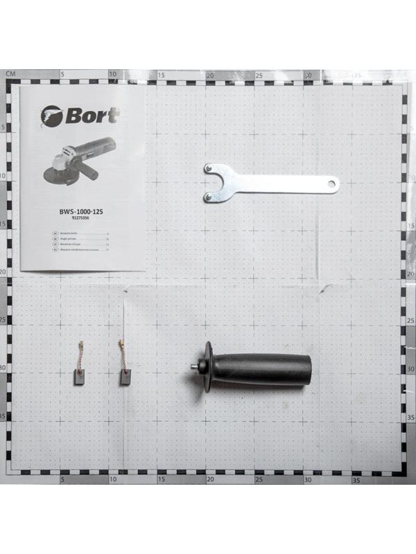 Шлифмашина угловая BORT BWS-1000-125 1000Вт, 125мм (91275356)