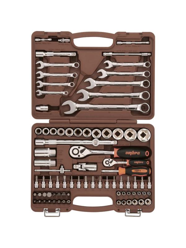 Набор инструмента 1/4, 1/2DR, 82 предмета Ombra OMT82S