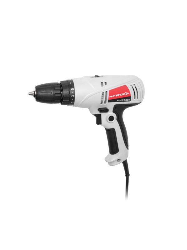 Дрель-шуруповерт сетевая ИНТЕРСКОЛ ДШ-10/260Э2 (211.1.1.00)