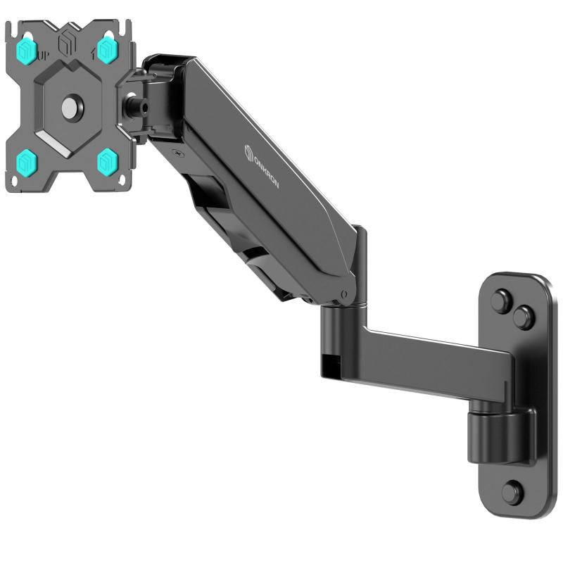 Кронштейн Onkron G150, TV 13-34, газлифт, настенный, наклонно-поворотн, чер