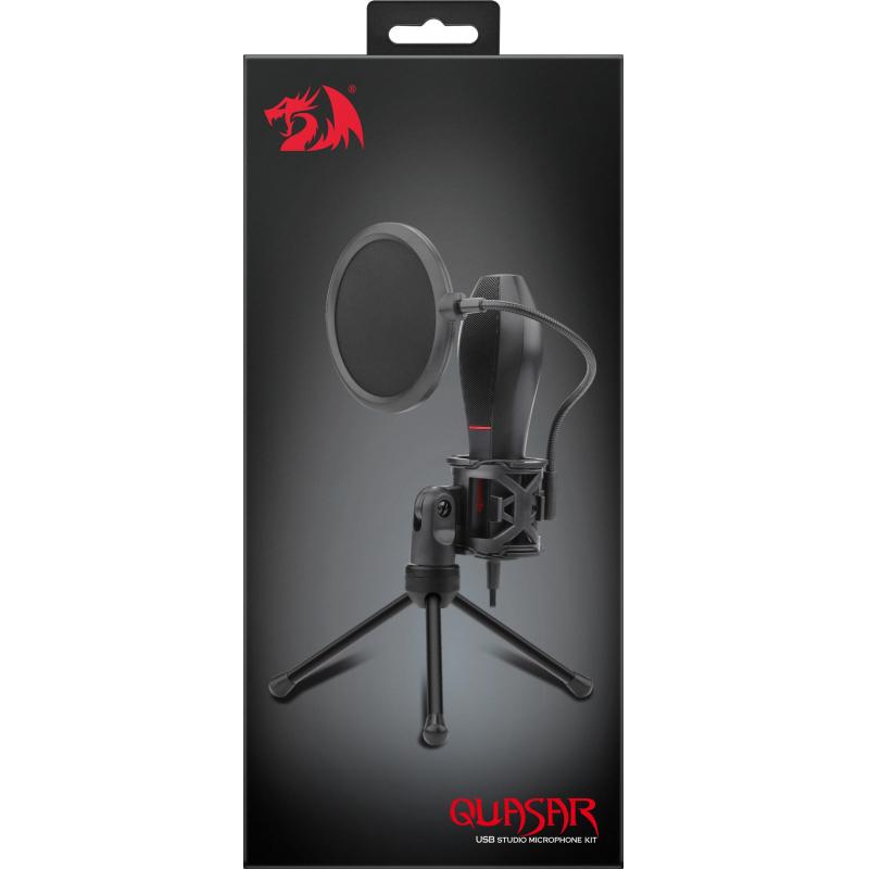 Микрофон Redragon Quasar 2 GM200-1 USB, кабель 1.35 м