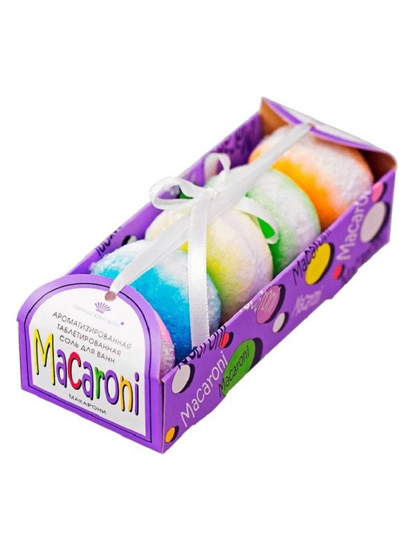Соль для ванн ароматизированная таблетированная Macaroni 300г 5штx60гр/уп