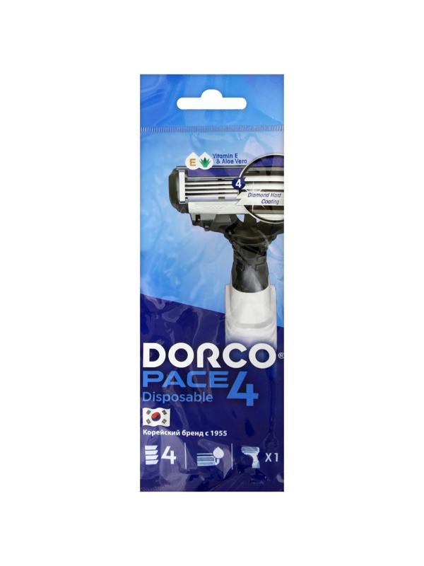 Бритва одноразовая Dorco PACE4 4лезв увл полос 1шт  FR A100-1Р