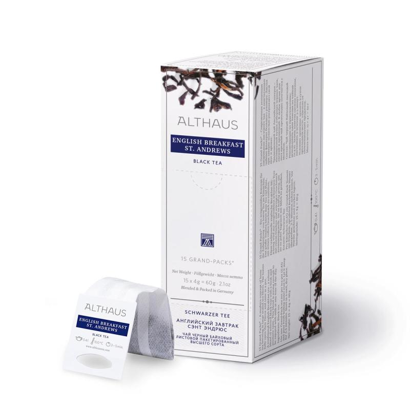 Чай Althaus Grand Pack English Breakfast St. Andrews для чайника, 15пак