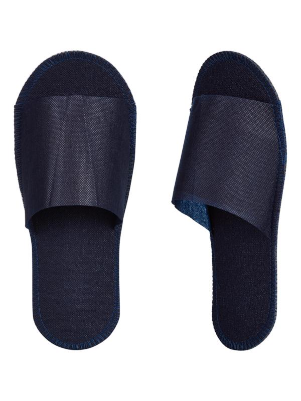 Тапочки одноразовые Стандарт спанбонд подошва ППЭ 4 мм. 150пар/уп, синий