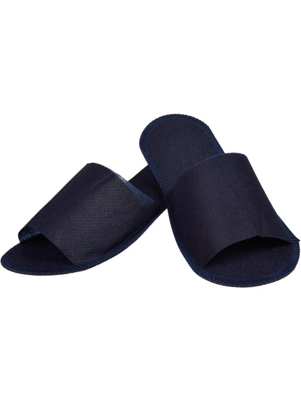 Тапочки одноразовые Стандарт спанбонд подошва ППЭ 4 мм. 150пар/уп, синий