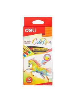 Пастель масляная Deli ColoRun 12цв, EC20200