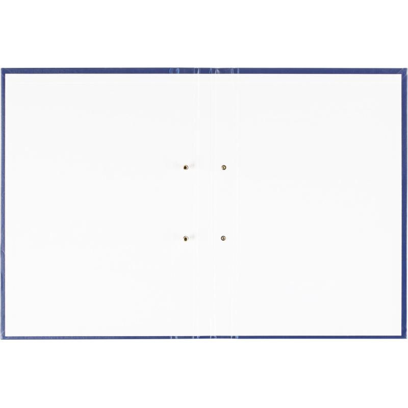 Папка ДИПЛОМНЫЙ ПРОЕКТ А4 бумвинил синяя (метал.болт)