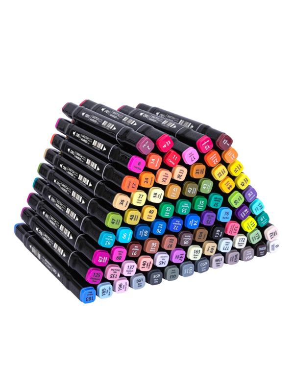 Маркер для скетчинга Deli 80цв. двухстор., E70806-80