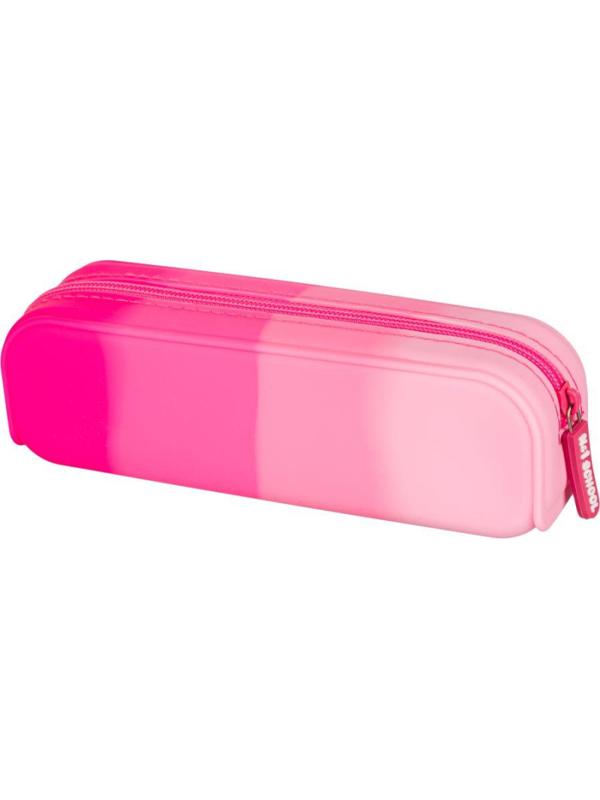 Пенал силиконовый №1School Радуга розовый, 205x50x65 мм