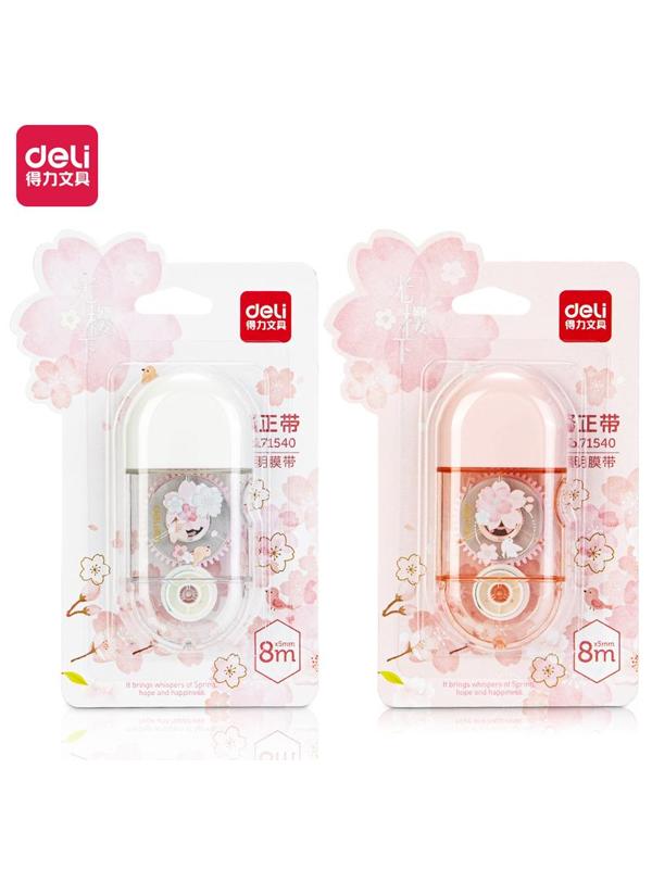 Корректирующая лента Deli Sakura 71540 5 мм x 8 м пластик корпус ассорти