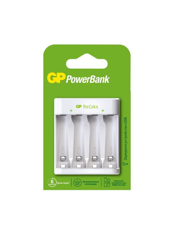 Зарядное устройство GP E411-2CRB1 4 слота АА/ААА без аккумуляторов