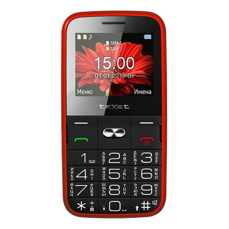 Мобильный телефон Texet TM-227B  красный