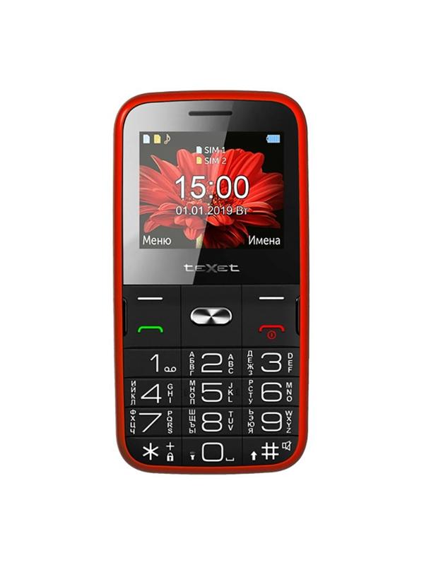 Мобильный телефон Texet TM-227B  красный
