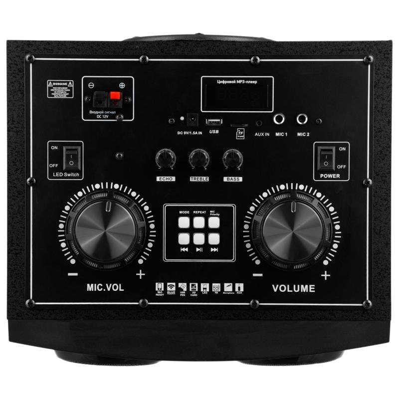 Музыкальный центр Digma MS-14 черный 600Вт FM USB BT micro SD