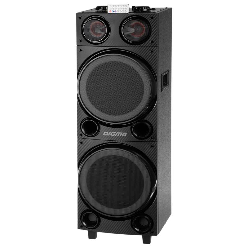 Музыкальный центр Digma MS-14 черный 600Вт FM USB BT micro SD