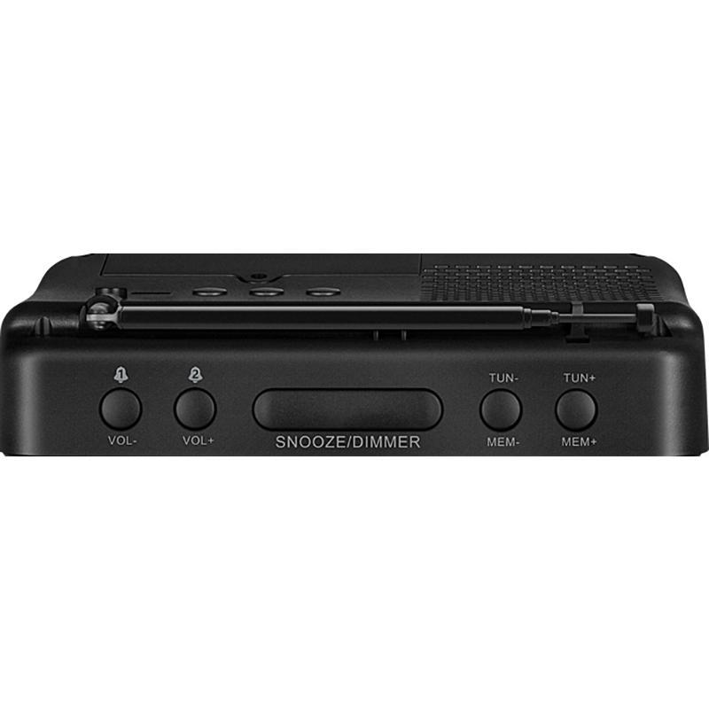 Радиоприемник SVEN SRP-100, (чер 2В RMS,FM,LED-дисп,вст часы и буд,вст акб)