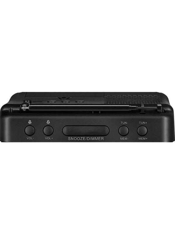 Радиоприемник SVEN SRP-100, (чер 2В RMS,FM,LED-дисп,вст часы и буд,вст акб)