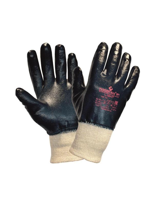 Перчатки нитриловые DIGGERMAN LIGHT РП облегченные (Размер 9)