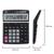 Калькулятор настольный ПОЛН/Р Deli E1631,12р, дв.питание, 195x148мм, черный
