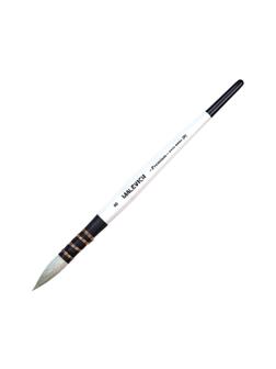 Кисть для акварели Малевичъ Premium, коза микс, круглая, №8, 750031