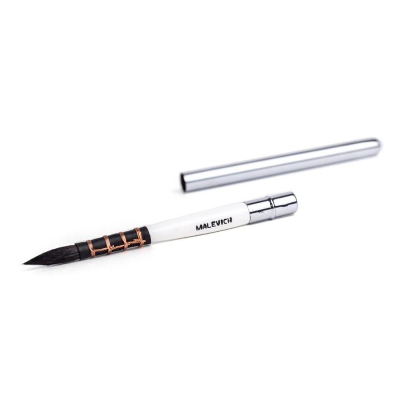 Кисть для акварели Малевичъ Travel, белка микс, круглая, №5, 750040