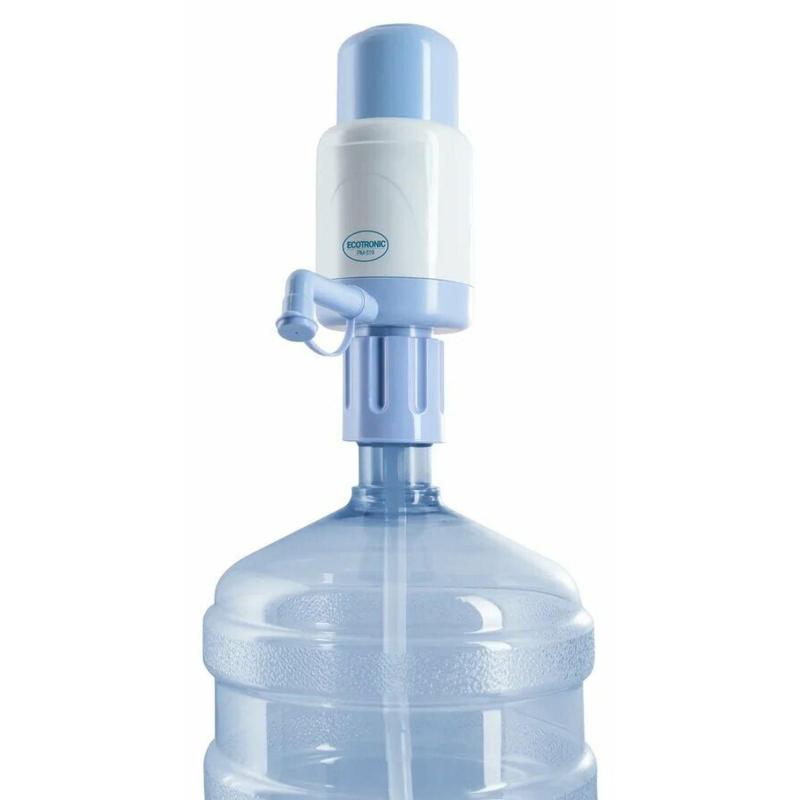 Помпа Ecotronic PM-519. Забор воды из бутыли без остатка
