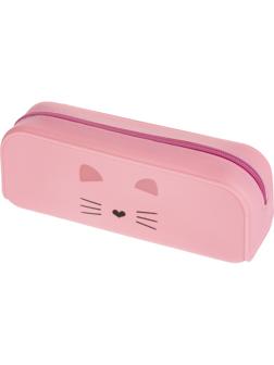 Пенал №1School Kitty 1отд., силикон, 210x50x65 мм