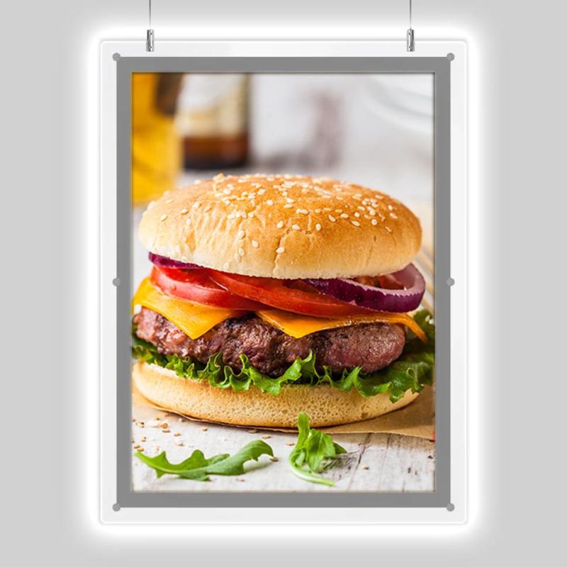 Панель световая ProMEGA Crystal 1стор тросы А4+ (300х387) раз.пл. 210х297