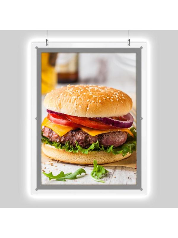 Панель световая ProMEGA Crystal 1стор тросы А4+ (300х387) раз.пл. 210х297