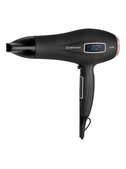 Фен BRAYER BR3001, 2200 Вт, LED, 6 cкор, 8 темп. Дифузор