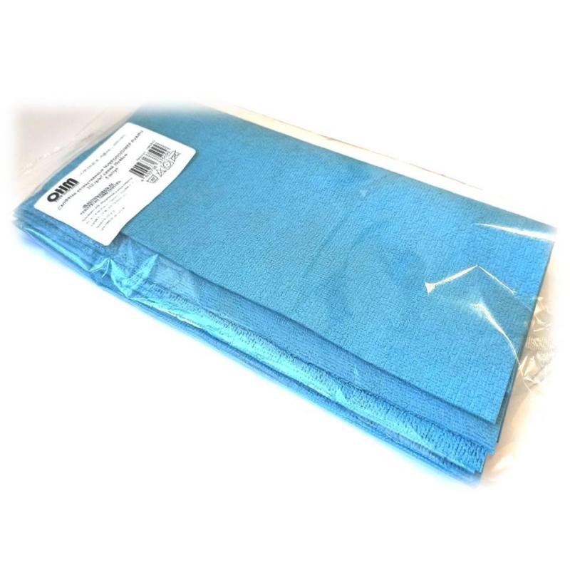 Салфетка хозяйственная микрополимер PVA/PU 35х40 310 г/м2 синий 5 шт/уп