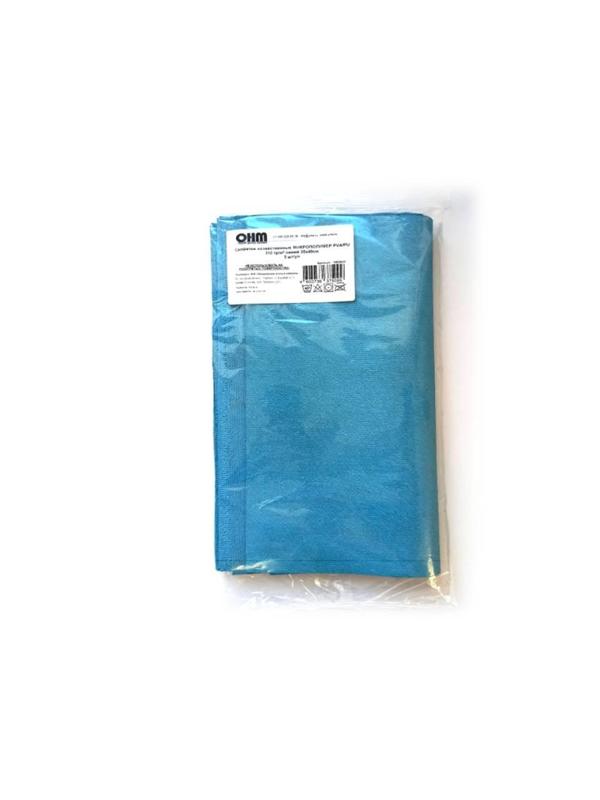Салфетка хозяйственная микрополимер PVA/PU 35х40 310 г/м2 синий 5 шт/уп