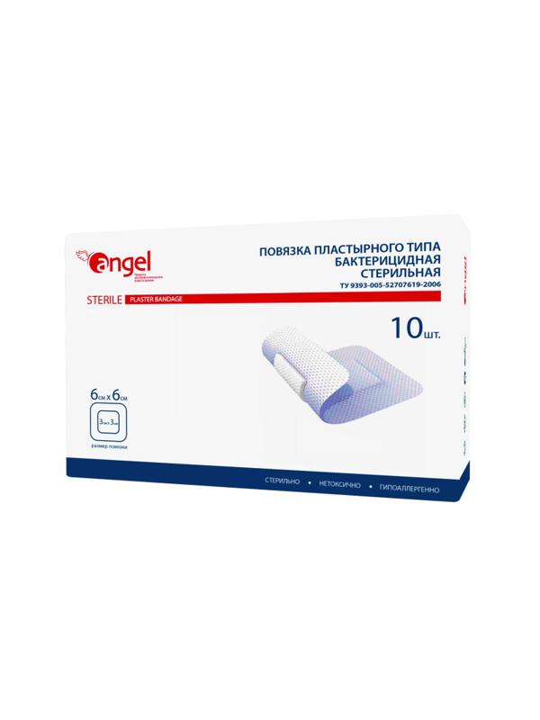 Перевяз. ср-ва Повязки раневые бактерицидные 6x6  10шт/уп Angel