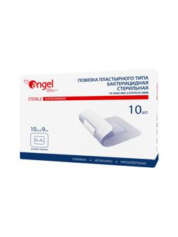 Перевяз. ср-ва Повязки раневые бактерицидные 10x9  10шт/уп Angel